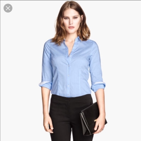 H&M Tops - H&M Blue dress shirt